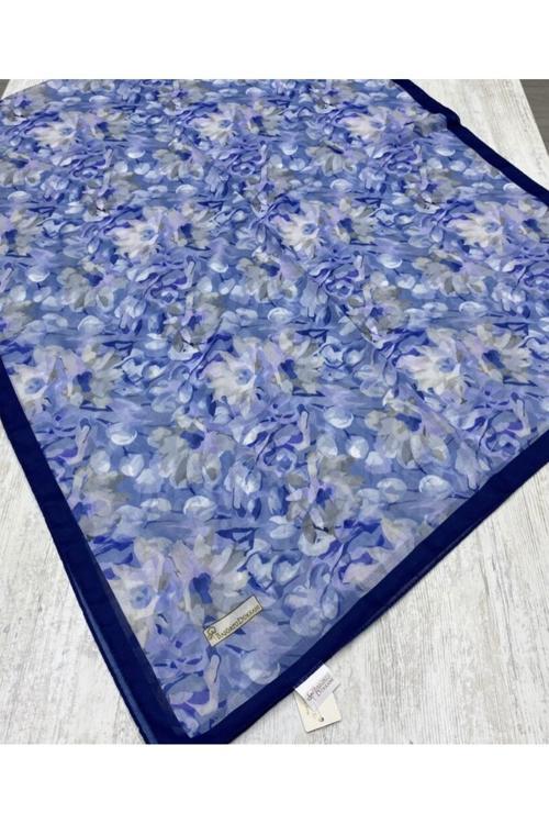 Garden Desen Şal-Lacivert