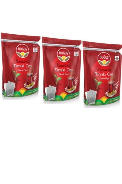 Set 3 Adet Doğuş Karadeniz Tiryaki Demlik Poşet Çay 40 Gr 25 Adet