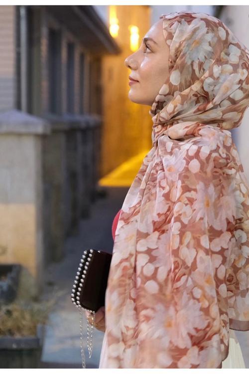 Garden Desen Şal-Sütlü