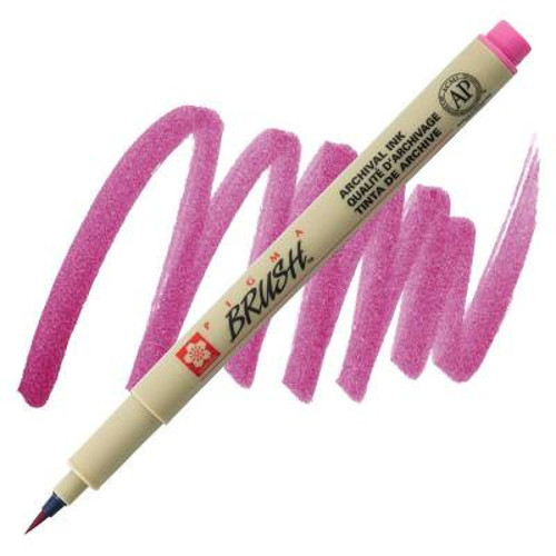 Pigma Brush Pen-Fırça Uçlu Kalem Pembe 21