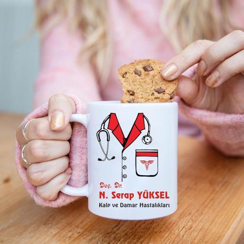 Kişiye özel BAYAN Doktor temalı kupa bardak IDBK15