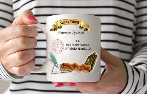 Öğretmenler Gününe ve okullara Özel ATATÜRK Temalı Kupa Bardak idbk18