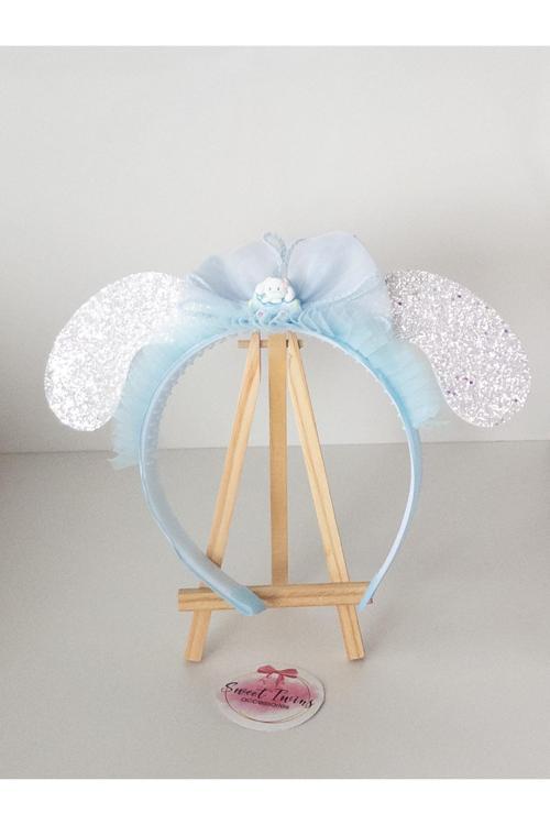 Trend Kuromi Çocuk Taç Melody Mavi Tüllü Fiyonklu Çocuk Taç