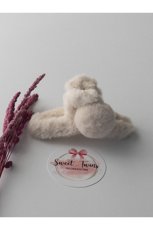 Ponponlu Peluş Mandal Toka