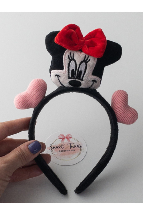 Kalpli Minnie Peluş Taç