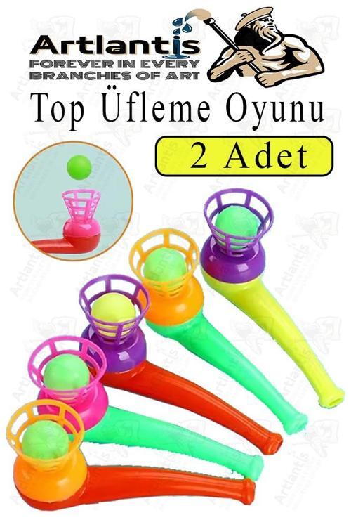 Top Üfleme Oyunu 2 Adet Saksafon Üfleme Nefes Oyuncağı Üfleme Düdüğü Oyuncak Karne Sınıf Çocuk Hediye