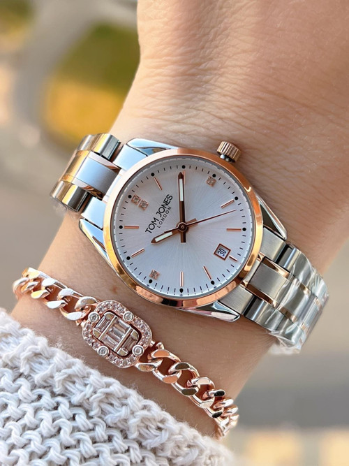 Çelik Kordon Kararma Renk Atma Yapmaz 3 Atm Suya Dayanıklı Kadın Kol Saati BTJ.YN10059.5