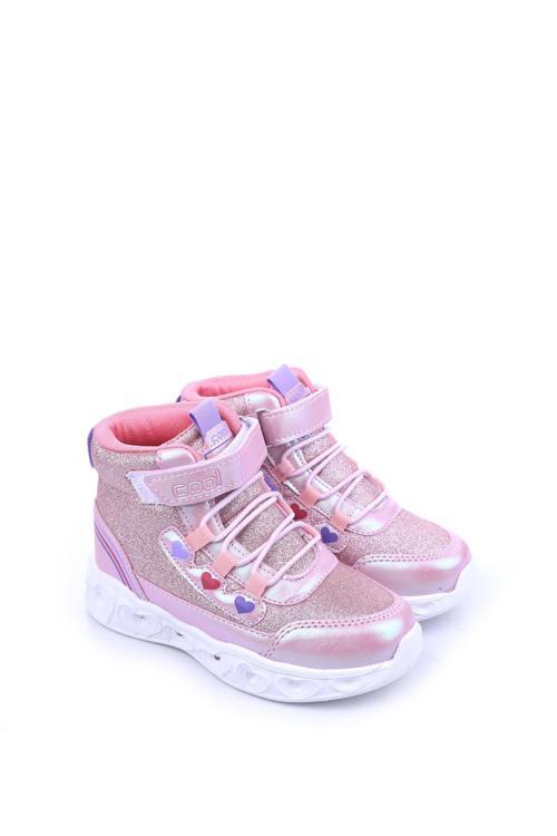 Kids Hafif Taban Cırtlı Işıklı Kız Çocuk Bot