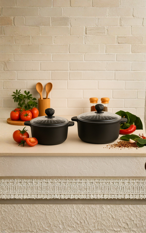 Kristal İkili Derin Tencere 20 - 24 Cm