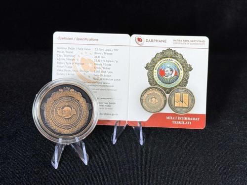 MİT Milli İstihbarat Teşkilatı – Bronz Hatıra Sikkesi