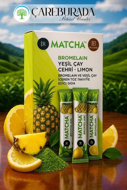MATCHA YEŞİL ÇAY+CEHRİ+LİMON ANANAS AROMALI