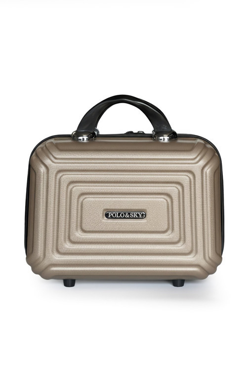 Altuğ Model Gold Renk Abs Makyaj Çantası El Valizi