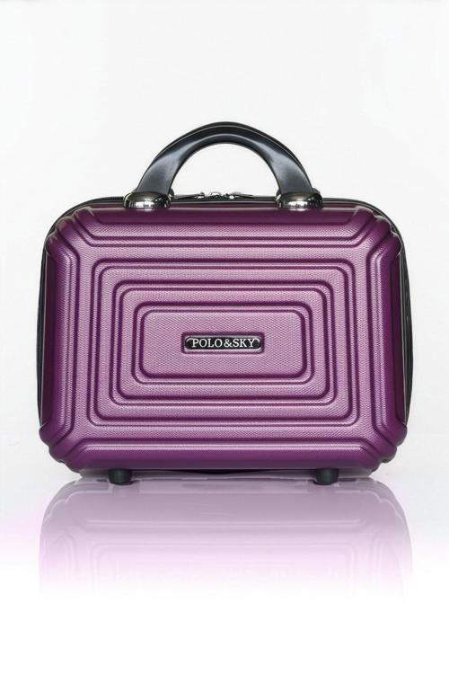 Altuğ Model Mor Renk Abs Makyaj Çantası El Valizi