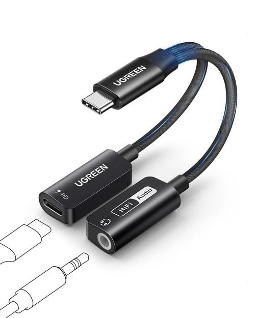 Mangetic USB-C to Aux 3.5mm Hi-Res Audio DAC Chip Audio Adaptör, 25837