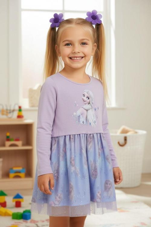 Elsa Kız Çocuk Elbise