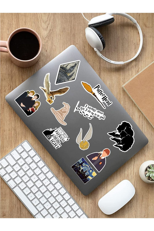 Harry Potter Temalı Laptop Notebook Tablet Sticker Set