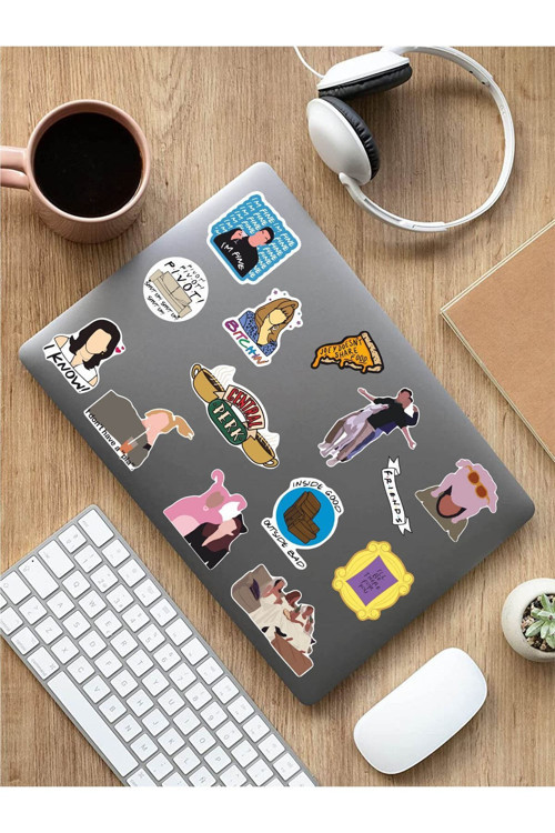 - Friends Temalı Laptop Notebook Tablet Sticker Seti