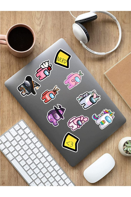 Among Us Temalı Laptop Notebook Tablet Sticker Set 4