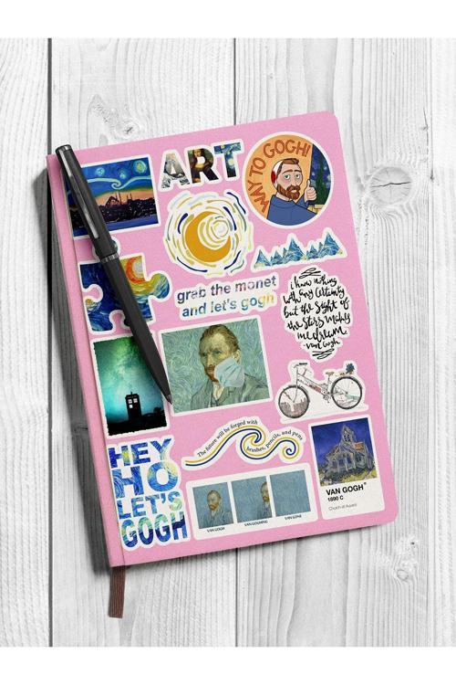 - V-Gogh Temalı Laptop Notebook Tablet Sticker Set 7