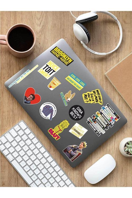 - Brooklyn 99 Temalı Laptop Notebook Tablet Sticker Seti