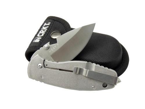 3329 BK Heat Kamp Çakı 18cm - Metal Sap, Kılıflı, Açacaklı, Perçinli