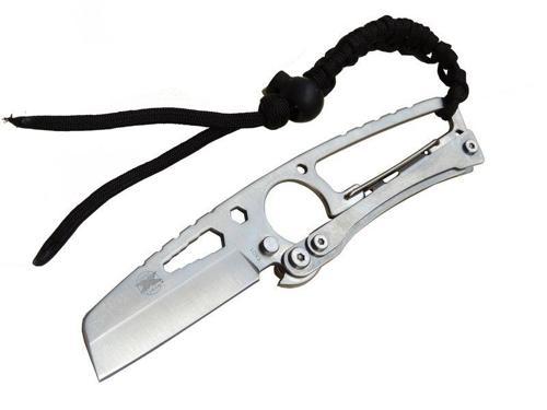 Hit Cutter TX01 Outdoor Kamp Bıçağı Metal 19 cm - İpli Sap, Kılıflı