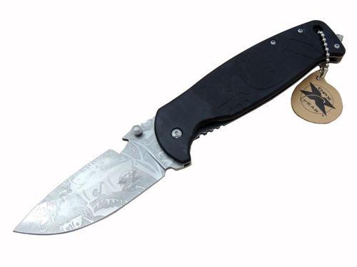 HST-1238 Desenli Outdoor Çakı 23,5 cm - Açacaklı, Cam Kırma Perçinli, Kılıflı