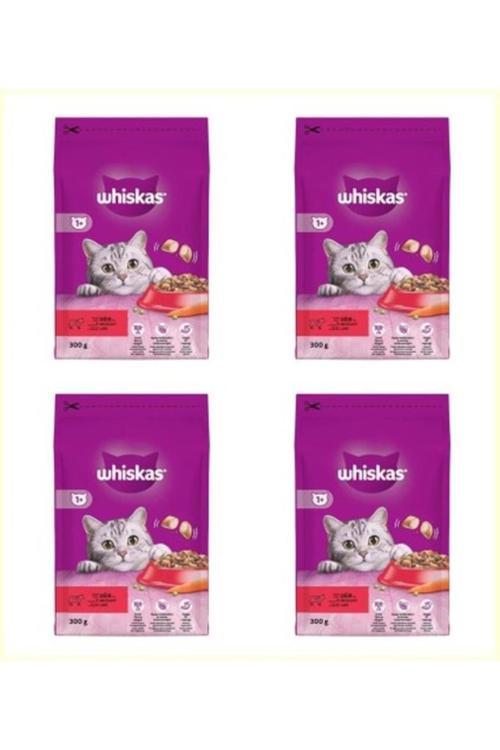 Biftekli Havuçlu Kuru Kedi Maması 300 Gr*4 Adet