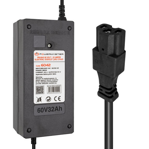 60 Volt 32 Amper Elektrikli Bisiklet Scooter Şarj Cihazı Aleti PM-6042