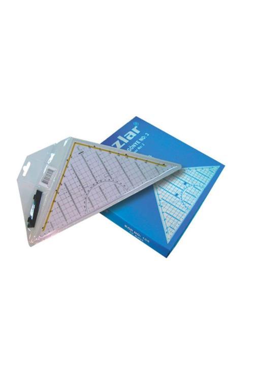 Cetvel Geoderik Üçgen Cetvel 32 Cm Ekstra Tutuculu Ölçekli