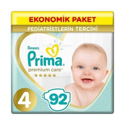 Bebek Bezi Premium Care Ekonomik Paket 4 Beden 92 li
