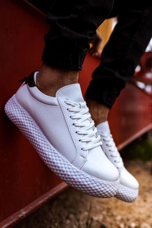 CH107 - CBT Felibord Erkek Ayakkabı BEYAZ / HAKI