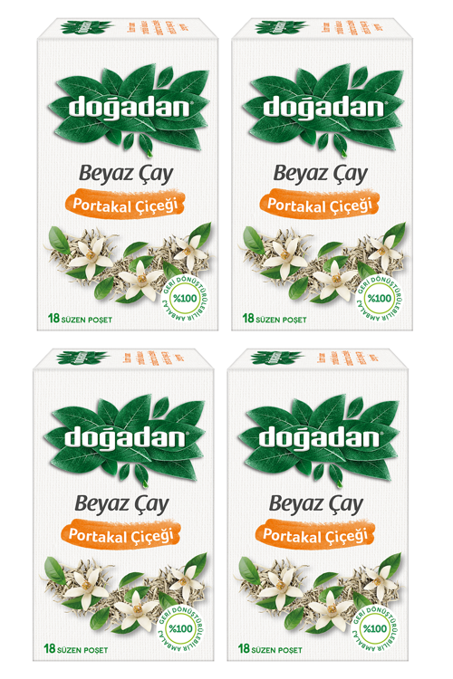 Beyaz Çay Portakal Çiçeği 18'li x 4 Adet