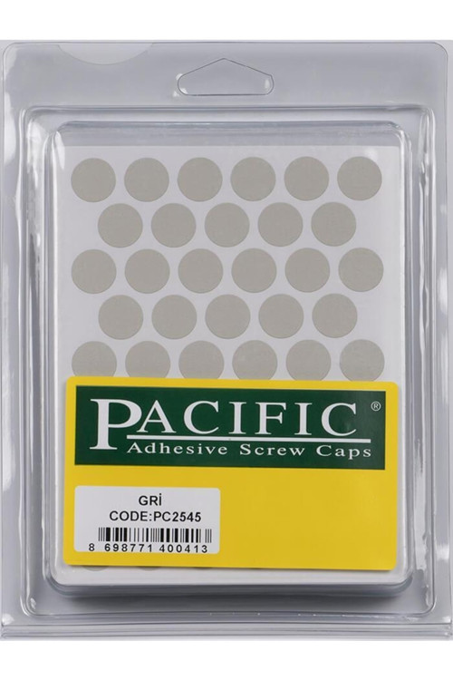 Pasific Yapışkanlı Tapa Gri 14 Mm Pc2545