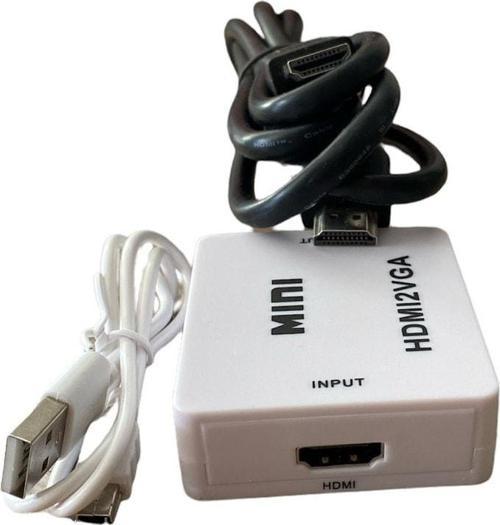 Hdmı2 Vga Çevirici Adaptör+Hdmı Kablo