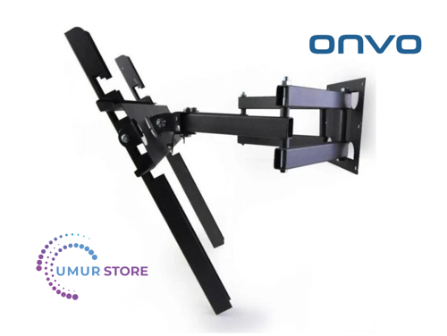 ONVO 55ovf9000uq 55 inç 140 Ekran Uyumlu Lcd Led TV Çift Kollu Hareketli Duvar Askı Aparatı