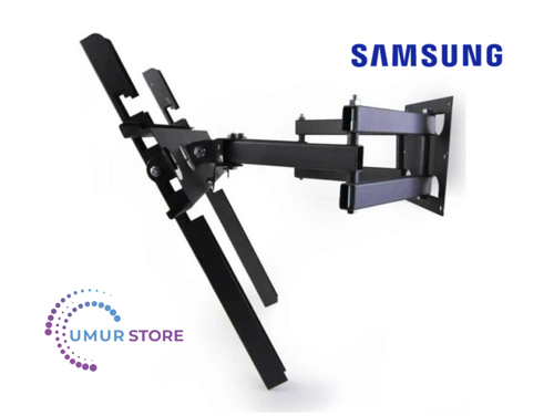 Samsung 55Q60D 55 inç 140 Ekran Uyumlu Lcd Led TV Çift Kollu Hareketli Duvar Askı Aparatı