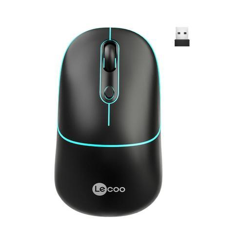 WS210 Kablosuz 1600DPI 6 Tuşlu Çift Modlu RGB Şarj Edilebilir Sessiz Mouse