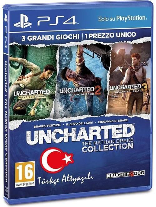 PS4 Uncharted™: The Nathan Drake Collection Ps4 Oyun 3 Oyun Tek CD Türkçe Altyazılı