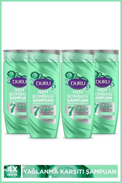 Nem Bombası Yağlanma Eğilimli Saçlar İçin Arındırıcı ve Hacim Verici Şampuan 4x400 Ml