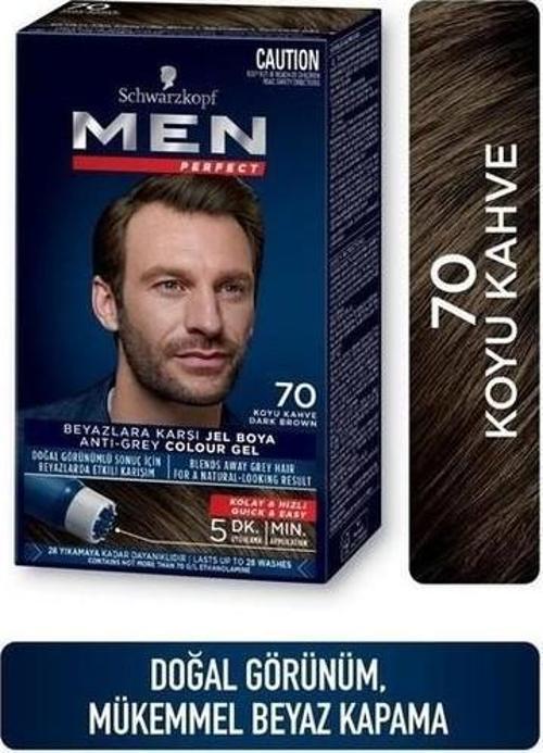 Men Perfect Beyazlara Karşı Jel Boya 70 Koyu Kahve