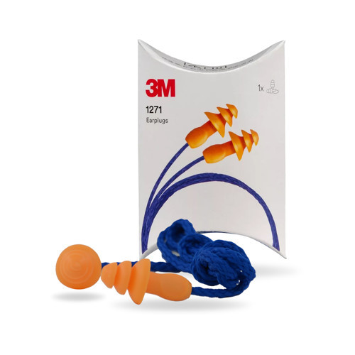 1271 Kutusuz İpli Yıkanabilir Kulak Tıkacı Tekrar Kullanılabilir SNR 26 dB