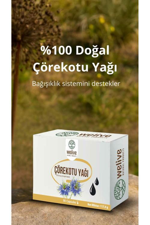 Çörekotu Yağı 90 Kapsül – Soğuk Sıkım, %100 Doğal,
