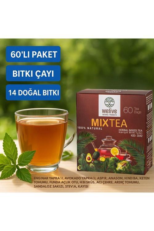 Mixtea 60'Lı Süzen Çay - Detoks Ve Metabolizma Desteği (Karışık Bitkilerle)