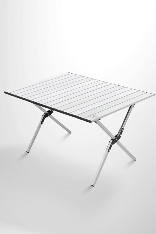 Alüminyum, Katlanabilir Kamp ve Piknik Masası, Omuz Askılı Taşıma Çantasıyla, Large, Gri
