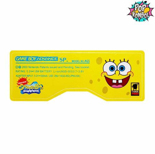 Gameboy Advance SP Arka Etiket Sünger Bob Sponge Bob GBA SP Sticker MODEL 11