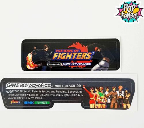 Nintendo GameBoy Advance Arka Yapıştırma The King Of Fighters MODEL 03 GBA Back Tag Sticker