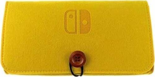 Nintendo Switch Taşıma Çantası Oyun Bölmeli Özel Tasarım Switch Lite Kılıf Switch Çanta Sarı