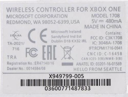 XBOX One XBOX Elite Kol Tamir Etiketi Yedek Parça XBOX Kol Tamir Sticker Beyaz