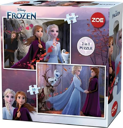 Frozen Elsa 2 in 1 Puzzle 50 Parça